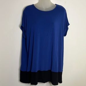 J. Jill Wearever Collection Colorblock Tunic Women's Size LP Loose Fit Knit Top